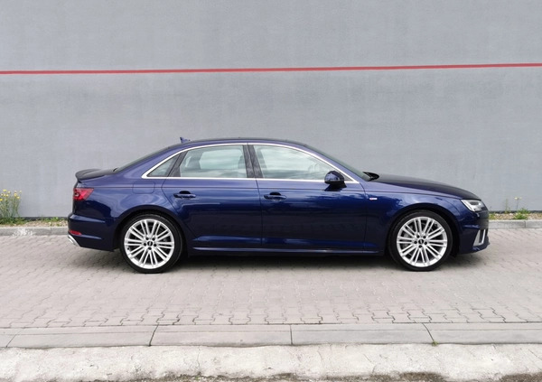 Audi A4 cena 114000 przebieg: 39000, rok produkcji 2019 z Nysa małe 379